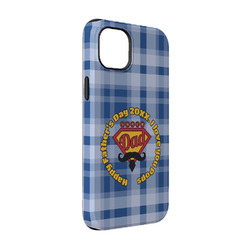 Hipster Dad iPhone Case - Rubber Lined - iPhone 14 (Personalized)