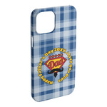 Hipster Dad iPhone Case - Plastic - iPhone 15 Pro Max (Personalized)