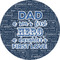 My Father My Hero 2" Multipurpose Round Labels - Single Sticker