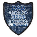 My Father My Hero Iron On Shield Patch B