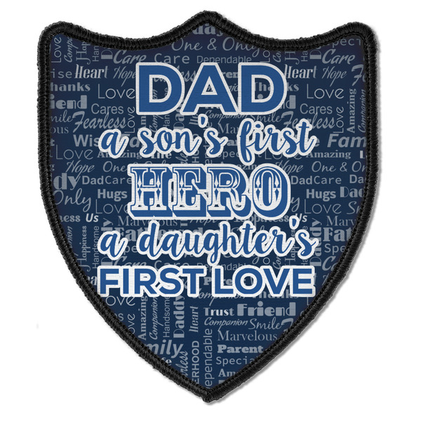 Custom My Father My Hero Iron On Shield Patch B