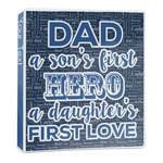 My Father My Hero 3-Ring Binder - 1 inch (Personalized)