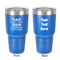 My Father My Hero 30 oz Stainless Steel Ringneck Tumbler - Blue - Double Sided - Front & Back