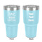 My Father My Hero 30 oz Stainless Steel Ringneck Tumbler - Teal - Double Sided - Front & Back