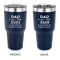 My Father My Hero 30 oz Stainless Steel Ringneck Tumblers - Navy - Double Sided - APPROVAL