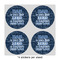 My Father My Hero 4" Multipurpose Round Labels - Sheet