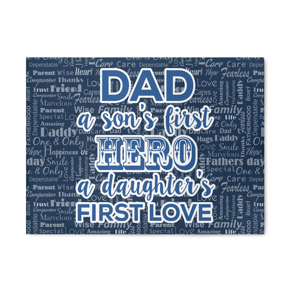 Custom My Father My Hero 5' x 7' Patio Rug