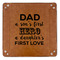 My Father My Hero 9" x 9" Leatherette Snap Up Tray - APPROVAL (FLAT)