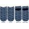 My Father My Hero Adult Ankle Socks - Double Pair - Front and Back - Apvl