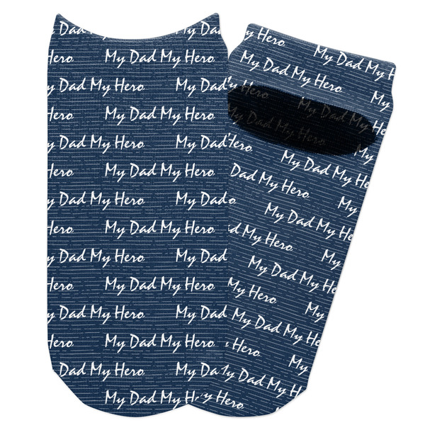 Custom My Father My Hero Adult Ankle Socks (Personalized)