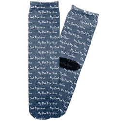 My Father My Hero Adult Crew Socks (Personalized)