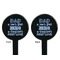 My Father My Hero Black Plastic 7" Stir Stick - Double Sided - Round - Front & Back