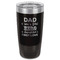 My Father My Hero Black Polar Camel Tumbler - 20oz - Front