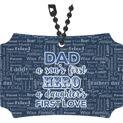 My Father My Hero Rear View Mirror Ornament