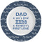 My Father My Hero Ceramic Plate w/Rim