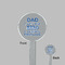 My Father My Hero Clear Plastic 7" Stir Stick - Round - Front & Back