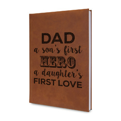 My Father My Hero Leatherette Journal - Single Sided