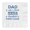 My Father My Hero Embossed Decorative Napkins