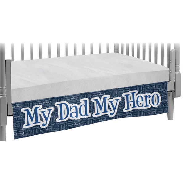 Custom My Father My Hero Crib Skirt (Personalized)