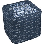 My Father My Hero Cube Pouf Ottoman - 13" (Personalized)