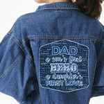 My Father My Hero Twill Iron On Patch - Custom Shape - 3XL