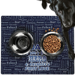 My Father My Hero Dog Food Mat - Large