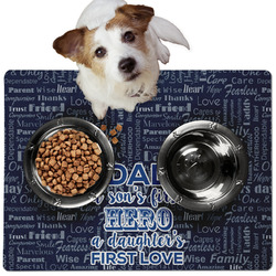 My Father My Hero Dog Food Mat - Medium