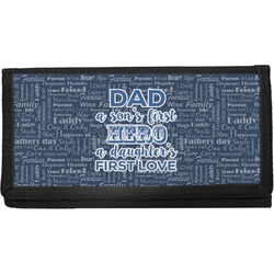 My Father My Hero Canvas Checkbook Cover