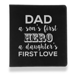 My Father My Hero Leather Binder - 1" - Black