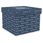 My Father My Hero Gift Box with Lid - Canvas Wrapped - X-Large