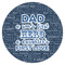 My Father My Hero Icing Circle - Large - Single