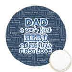 My Father My Hero Printed Cookie Topper - Round