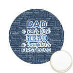 My Father My Hero Printed Cookie Topper - 2.15"