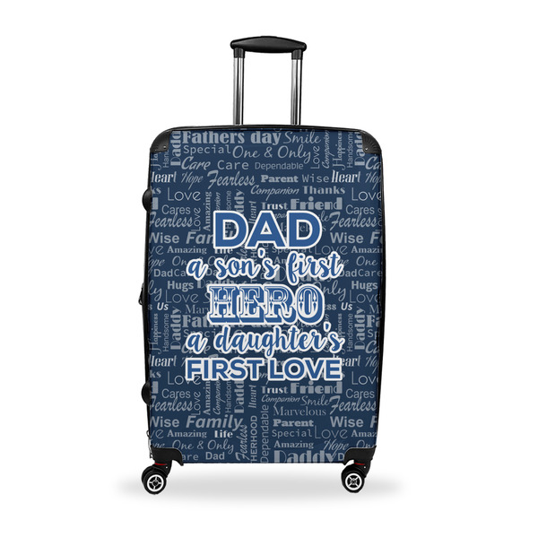 Custom My Father My Hero Suitcase - 28" Large - Checked