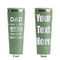 My Father My Hero Light Green RTIC Everyday Tumbler - 28 oz. - Front and Back