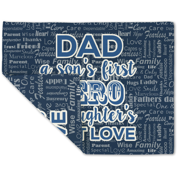 Custom My Father My Hero Double-Sided Linen Placemat - Single