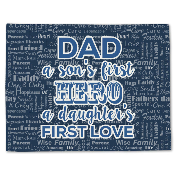 Custom My Father My Hero Single-Sided Linen Placemat - Single