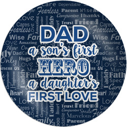 My Father My Hero Melamine Salad Plate - 8"