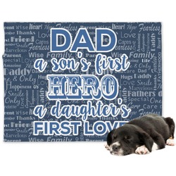 My Father My Hero Dog Blanket (Personalized)