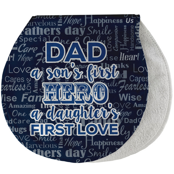 Custom My Father My Hero Burp Pad - Velour