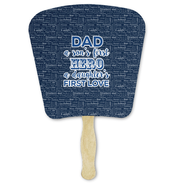 Custom My Father My Hero Paper Fan