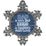 My Father My Hero Vintage Snowflake Ornament