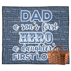 My Father My Hero Outdoor Picnic Blanket