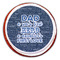 My Father My Hero Printed Icing Circle - Large - On Cookie