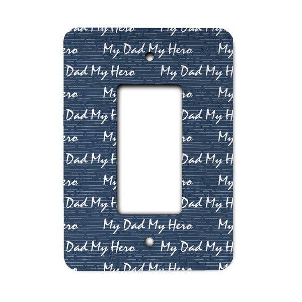 Custom My Father My Hero Rocker Style Light Switch Cover - Single Switch