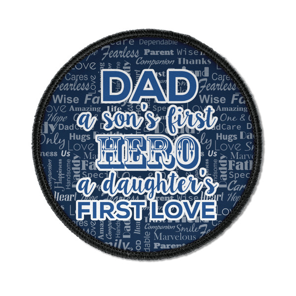 Custom My Father My Hero Iron On Round Patch