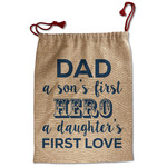 My Father My Hero Santa Sack - Front