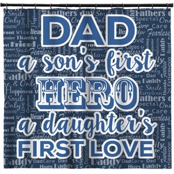 My Father My Hero Shower Curtain - 71" x 74"