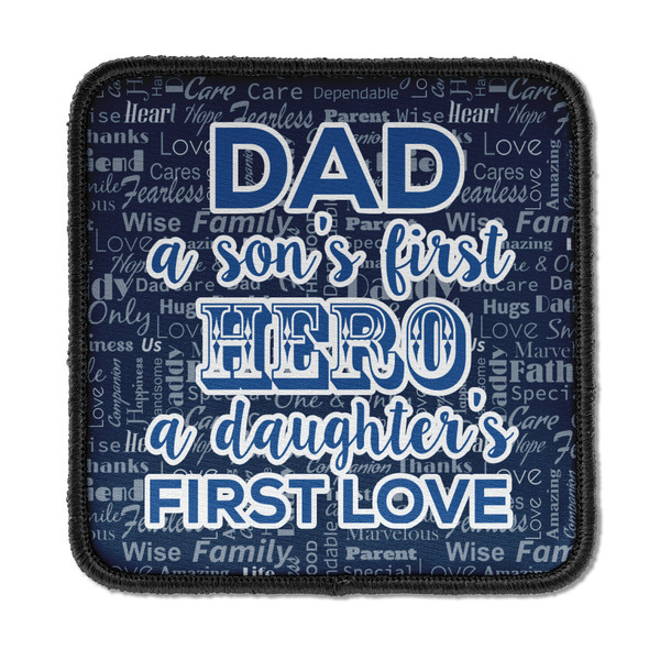 Custom My Father My Hero Iron On Square Patch