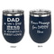 My Father My Hero Stainless Wine Tumblers - Navy - Double Sided - Approval